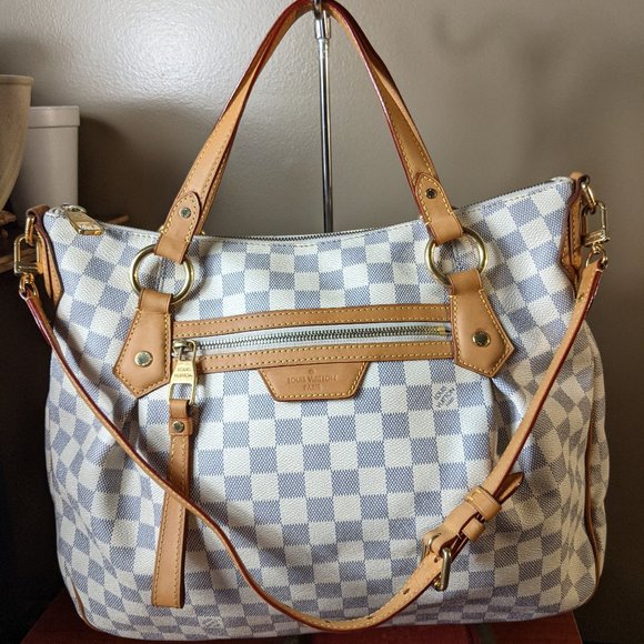 LOUIS VUITTON Evora MM Damier Ebene Tote Excellent Shoulder Bag